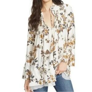 Free People Pebble crepe so fine Floral Print Women's Top
